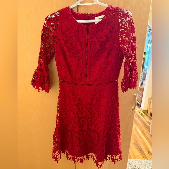 Lulus Dresses & Skirts - Lulus Red Lace Dress